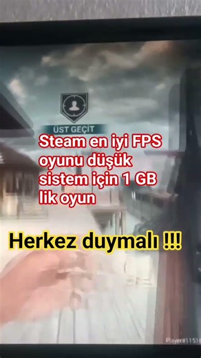 Steam En İyi FPS Oyunu Ücretsiz #ytdayibenionecikarnolur #blok3 # no.1 #eşrefrüya #ati242