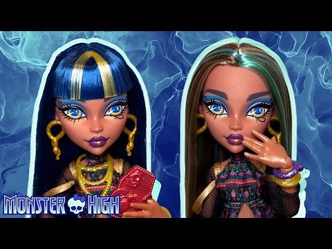Monster High CLEO DE NILE V3 Core Doll Unboxing , Review & Reroot! 💙💎🐍