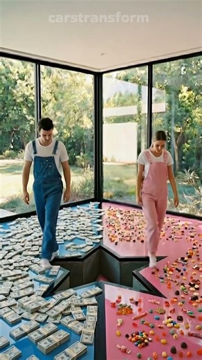 THIS SPLIT FLOOR IS EXOTIC! 💵 🍭 😱 Luxury Epoxy Floor Transformation #epoxyfloor