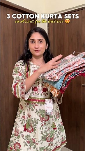 3 Cotton Kurta Sets from Myntra | Which One Looks Best on Me?