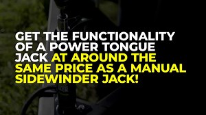 Lippert Quick Drop Tongue Jack for A-Frame Travel, Cargo, and Utility Trailers or 5th Wheel RVs, Black