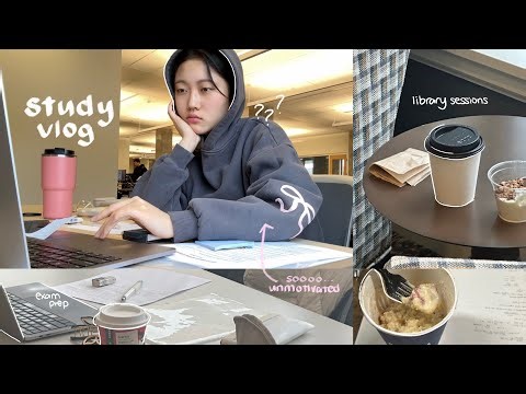 STUDY vlog 🧸 exams & papers, living in the library, getting out of a rut: productive days in my life