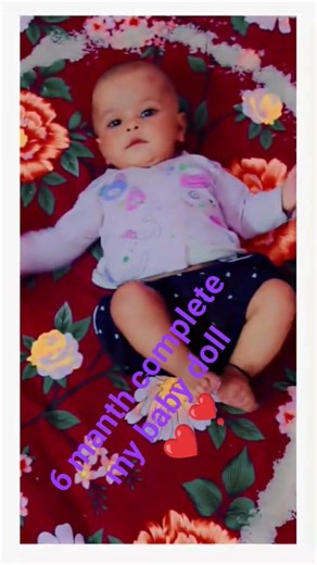 6 manth complete my baby ❣️❤️