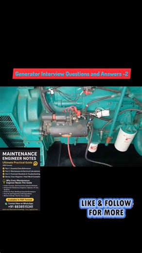 Electrical 4 Info on Instagram: "Generator Interview questions and answers - 2 #𝘦𝘭𝘦𝘤𝘵𝘳𝘪𝘤𝘢𝘭𝘸𝘰𝘳𝘬, #𝘦𝘭𝘦𝘤𝘵𝘳𝘪𝘤𝘢𝘭𝘪𝘯𝘥𝘶𝘴𝘵𝘳𝘺,#𝘦𝘭𝘦𝘤𝘵𝘳𝘪𝘤𝘢𝘭𝘥𝘦𝘴𝘪𝘨𝘯, #𝘦𝘭𝘦𝘤𝘵𝘳𝘪𝘤𝘢𝘭𝘦𝘯𝘦𝘳𝘨𝘺, #𝘦𝘭𝘦𝘤𝘵𝘳𝘪𝘤𝘢𝘭𝘮𝘢𝘪𝘯𝘵𝘦𝘯𝘢𝘯𝘤𝘦, 𝘦𝘭𝘦𝘤𝘵𝘳𝘪𝘤𝘢𝘭𝘪𝘯𝘴𝘵𝘢𝘭𝘭𝘢𝘵𝘪𝘰𝘯, 𝘦𝘭𝘦𝘤𝘵𝘳𝘪𝘤, 𝘦𝘭𝘦𝘤𝘵𝘳𝘪𝘤𝘢𝘭𝘵𝘦𝘴𝘵𝘪𝘯𝘨"