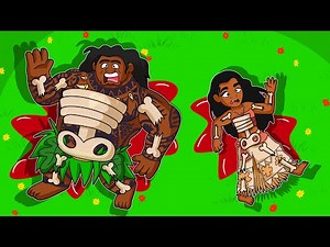 MOANA y MAUI SE ROMPEN LOS HUESOS en ROBLOX 🤕💥🦴 MOANA 2 en ROBLOX
