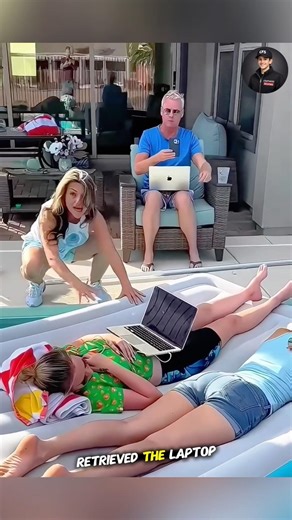 Mom Sabotages Their Pool Float😱 #shorts #prank