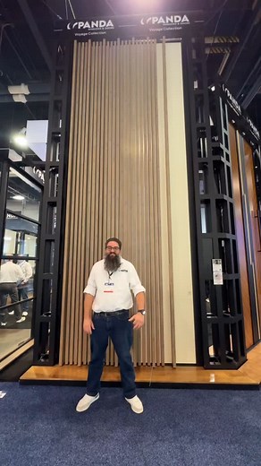ICYMI: Check out our massive 18-foot tall Voyage Pivot Door! 😍 Featuring aluminum cladding that mimics real wood grain, a double recessed handle with built-in lighting, and a smart lock that unlocks with just a fingertip! 🤳Talk about innovation and style! #architecture #modernliving #innovation #luxury #construction #homedesign #door #smartlock #homegoals #architecture #interiordesign | Panda Windows & Doors