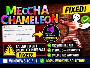 MECCHA CHAMELEON Missing DLL / Visual C++ Error Fix on Windows 10/11