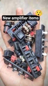 new amplifier items🔊||नए इलेक्ट्रॉनिक सामान||potential metre and post connectors 💯||#project #short