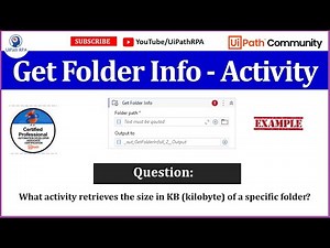 UiPath - Get Folder Info Activity | UiPath RPA