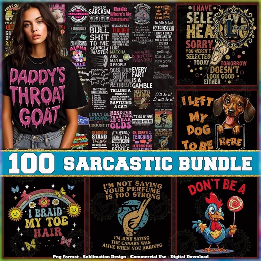 100 Sarcastic Png Bundle, Sarcasm Png, Funny Sarcastic Png, Funny Png Designs, Sarcastic Quotes Png, Adult Png, Commercial Use, Digital File - Etsy