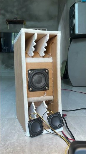 CRAZY Mini Subwoofer Build Cardboard Box Enclosure + 2x JBL Full Range Speakers #bass #speaker