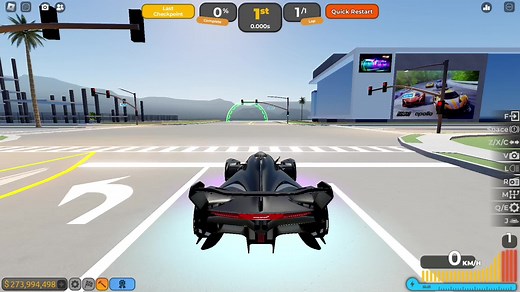 2023 McLaren Solus GT Test Drive in Rush Hour Race | Roblox Driving Empire