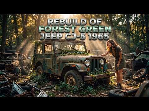 ASMR Jeep Restoration Full Rebuild of Forest Green Jeep CJ-5 1965 from Abandoned Condition
