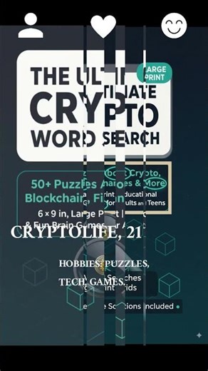 Best Gift for Crypto Fans: Large-Print Word Search (50+ Puzzles) #crypto #shorts #screenfree