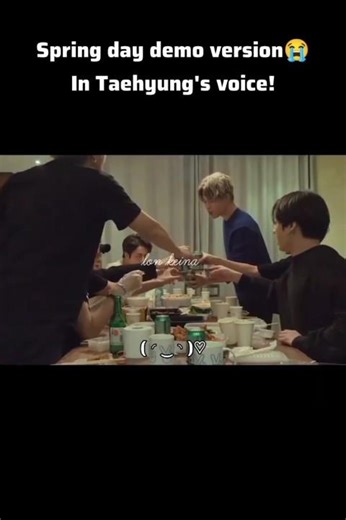 Spring day demo ver. in Taehyung's deep voice😭✨ #kpop #bts #taehyung #deepvoice #springday