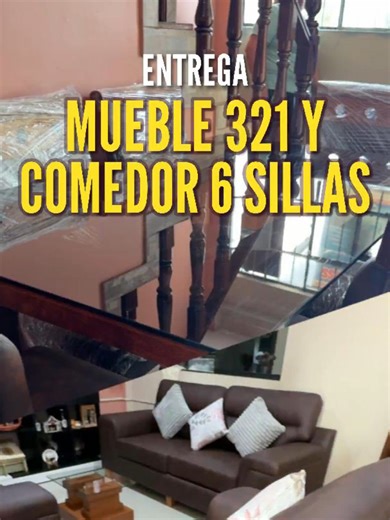 🐫¡Mueble 321 y comedor de 6 sillas a la Av. Perú! Entregamos tu mueble en las mejores condiciones. Síguenos en redes y enterate de nuestros modelos. 📞 Contáctanos: 944 368 995 / 913 525 701 📍 Visítanos en Piura: Av. Grau 891 Ex Polvorines Mz. J1, Lote 11 #comedor #sala #muebles #entrega #mueblesadonai #piura #timber #fyp #clientesatisfecho #paratii