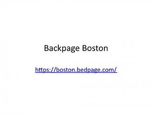 Backpage Boston