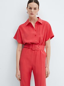 Buy MANGO Basic Jumpsuit With Belt -  - Apparel for Women
