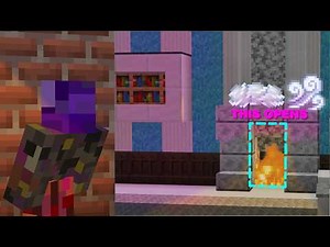 Easiest Hidden Fireplace Entrance - Minecraft Tutorial