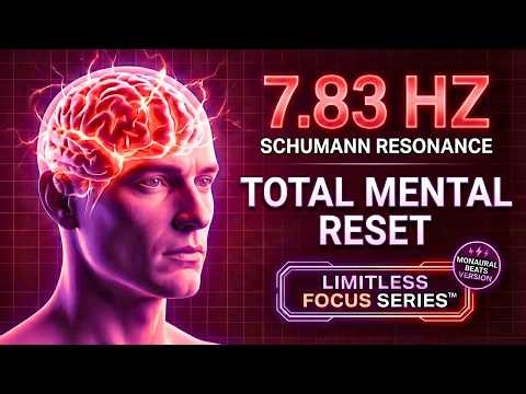 7.83 Hz Schumann Resonance Monaural Beats | Limitless Focus Series™ | Total Mental Reset