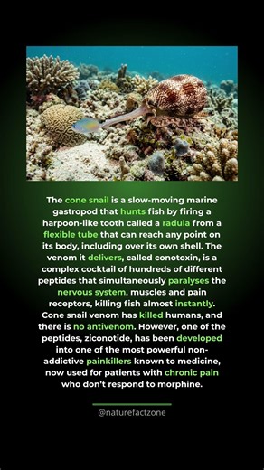 The Cone Snail’s Lethal Venom Kills Instantly — And Became the World’s Strongest Painkiller