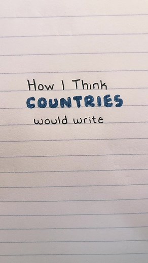 Handwriting Styles by Country: A Creative Exploration