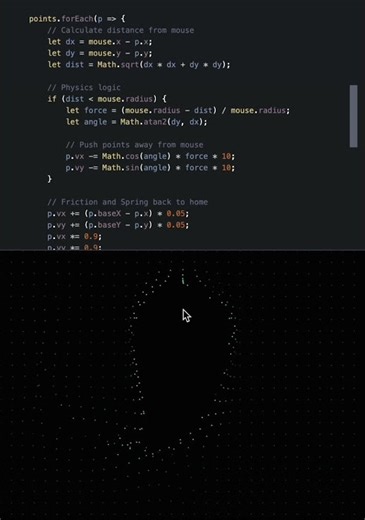 Building a Kinetic 3D Mesh Portal | Advanced Math & Physics in CSS/JS #shorts