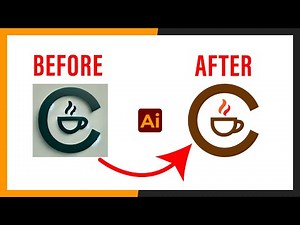 Coffee Logo Cleanup | Step By Step Process | Adobe Illustrator 2025