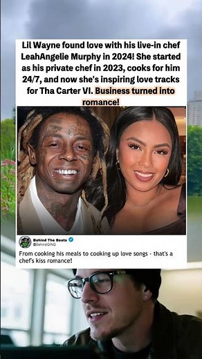 Lil Wayne dating chef LeahAngelie Murphy relationship 2024.#hiphop #rapper #lilwayne