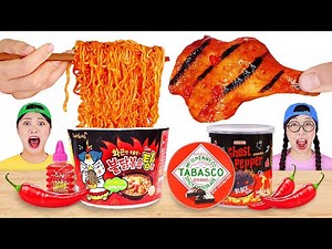 Mukbang Spicy Food Noodle 매운 음식 먹방 DONA 도나