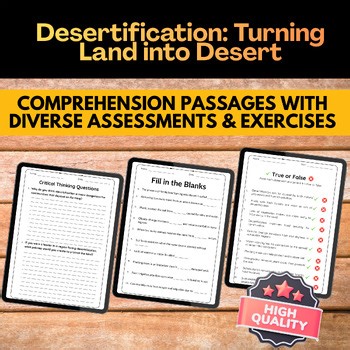 Desertification: Turning Land into Desert | Science Comprehension Passages
