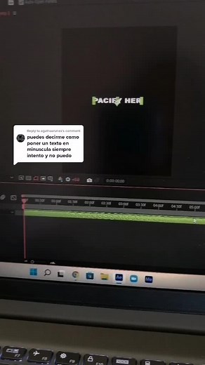 Cómo usar mayúsculas y minúsculas en After Effects