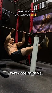 BEGINNER CORE VS ADVANCED 🔥👑 . To make this challenge even easier for more of a beginner level, use a lower object to go back and forth across. To make it more challenging increase that weight or add a flip who knows 🫡 . #abs #core #calisthenics | Fit4duty