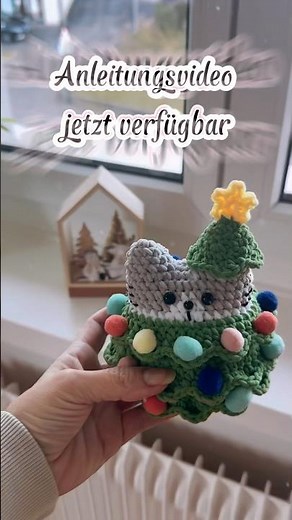 Katze im Weihnachtsbaum häkeln 🎄🐱 | Komplette Häkelanleitung jetzt auf meinem YouTube Kanal 🧶🫶