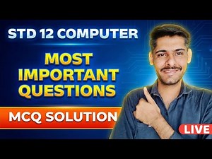 STD 12 COMPUTER MCQ SOLUTION | STD 12 COMPUTER NAMUNA NU PAPER SOLUTION 2025-26| STD 12 COMPUTER MCQ