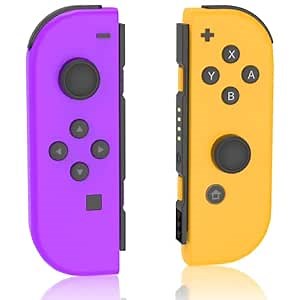 Switch controllers,Left and Right Wireless Remote with Wake-up,Screenshot,Motion Sensing Control,Dual Vibration,Controller for NS Joypads Work with Switch/OLED/Lite (Blue and Red)