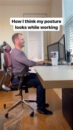 9.3K views · 71 reactions | This is a funny reminder to check your posture throughout the day, when working those long hours behind a computer. #badposture #hunchback #posturematters #posture #wellness | PostureStrong | Facebook