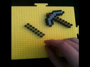 Minecraft Pickaxe Perler Bead Tutorial