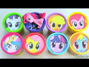 My Little Pony Play Doh Surprises MLP Twilight Sparkle, Princess Celestia, Pinkie Pie - Videos For Kids