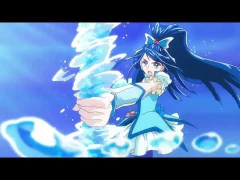 Cure Aqua & Cure Marine Attack Sapphire Arrow & Marine Shoot