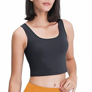Watch Sports Bra for Women Tank Top with Built in Bra on Amazon Live