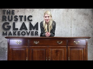 The Rustic Glam Buffet Makeover