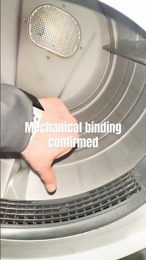 Electrolux dryer drum hard to turn by hand - Mechanical binding confirmed - Lesson 3