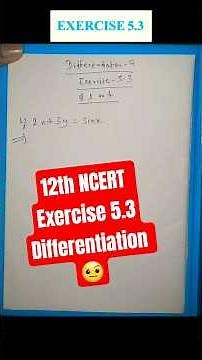 12th NCERT Differentiation #knowledge #maths #mathematics #education #differentiation #calculus