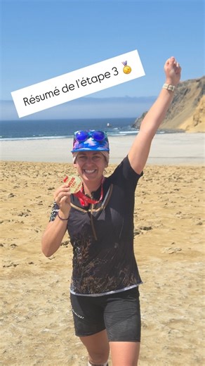 Camille Duchaussoy - Coach Sportif diplômé on Instagram: "Etape 3 : 28km -500 D+ Réveil 3h30 du matin, pti dej’, pliage de tente, ligne de départ. Deja rien que ça, ça t’echauffe en pleine nuit ! Départ avec le levé du soleil et en discutant avec ma collègue d’alveole @melie_1811 . Un semi Marathon couru ensemble avant que je m'échappe. J’ai découvert cette femme extraordinaire sur la dernière étape, c’est dommage mais c'était magique ! 💞 On a beaucoup discuté mais on a beaucoup couru aussi, de