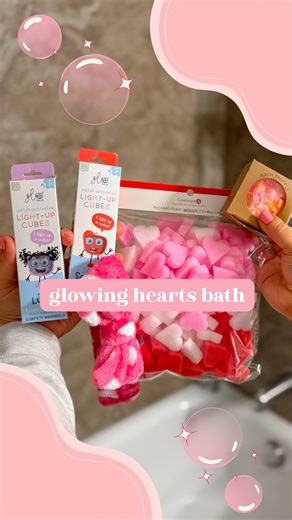 Abbey | STL SAHM | Valentine’s-themed bath time for my little loves. 💖🛁 Nothing like turning an ordinary bath into a glowing hearts party for Valentine’s... | Instagram