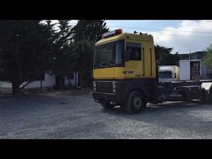 truck V8 sound open + insane Mack engine E9/EE9 start in 3rd gear/Renault Magnum V8 sound