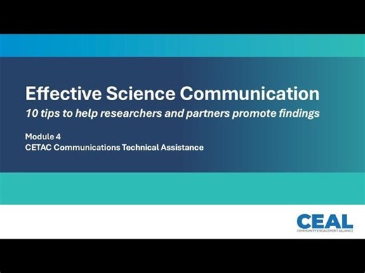 Effective Science Communication: 10 tips to help researchers and partners promote findings | Kathryn West