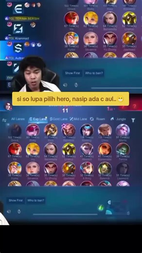 review counter hero baru sora sampai lupa pilih hero , kan dah kena suruh muka 50sen😄.. #MLBB #MLBBFriendFest #MLBBxSpongeBob #MLBBSORA